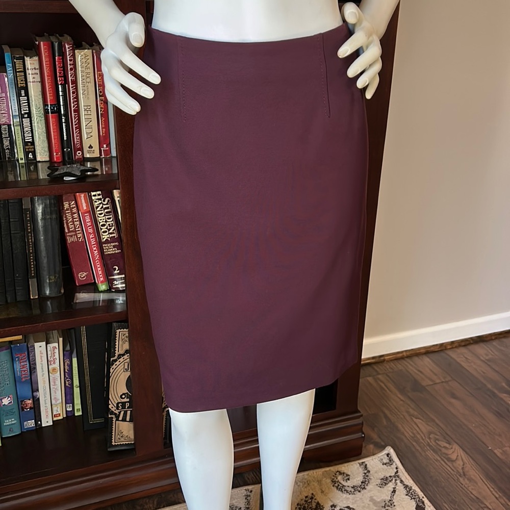 Talbots wine color skirt